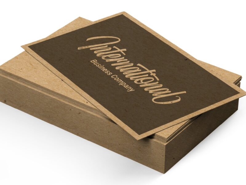 Kraft Board Business Cards
