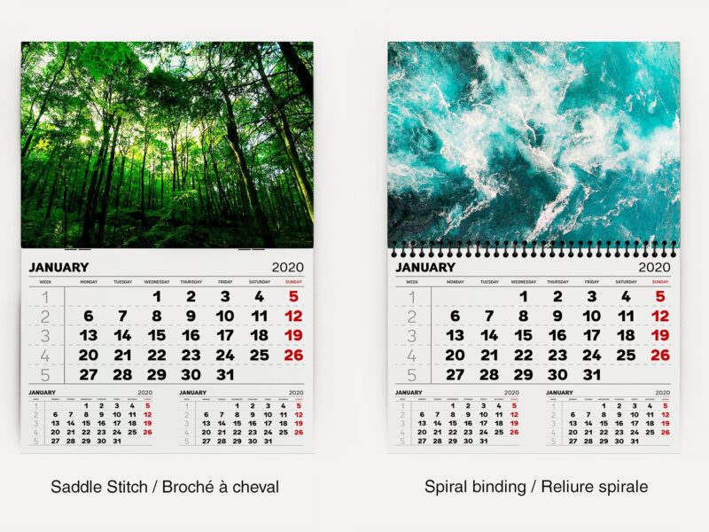 100lb Wall Calendars