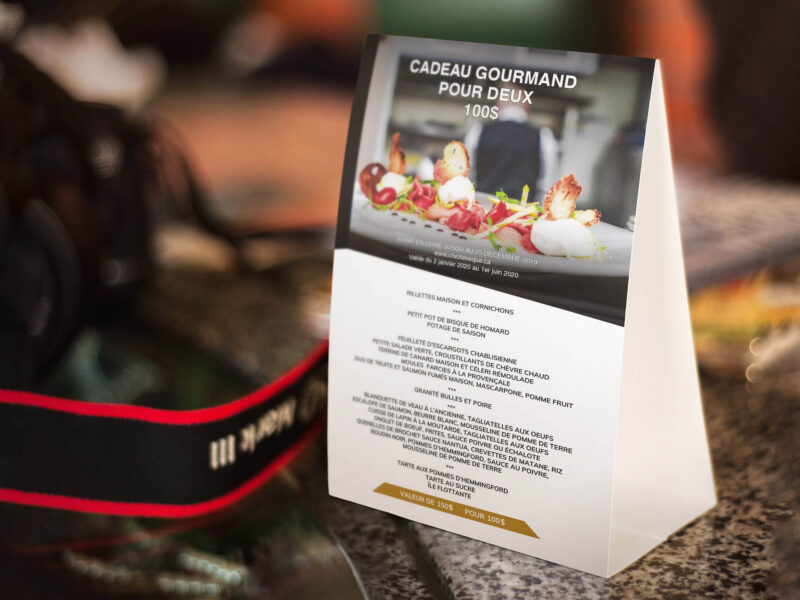 14pt Table Tent